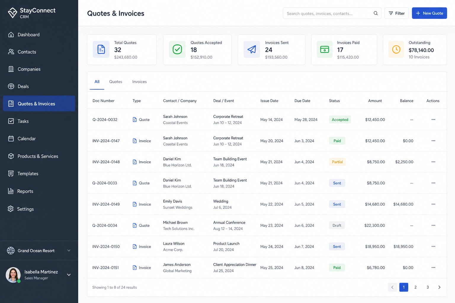 Quotes & invoices